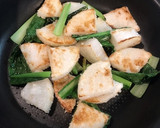 ずぼらおかず❁大根と小松菜の揚げ炒め作り方5写真