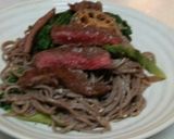 蕎麦パスタ肉のせ（血管ダイエット1185作り方4写真