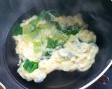 チンゲン菜と卵の味噌汁作り方3写真