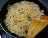 卵不要!マヨで簡単♪カルボナーラ風パスタ作り方6写真