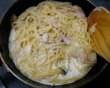 卵不要!マヨで簡単♪カルボナーラ風パスタ作り方7写真