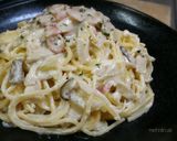 卵不要!マヨで簡単♪カルボナーラ風パスタ作り方8写真
