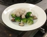 原木しいたけと帆立貝のミルク煮中華風作り方6写真