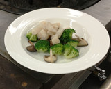 原木しいたけと帆立貝のミルク煮中華風作り方6写真