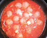 旨っ！チーズ入り肉団子のトマトシチュー作り方4写真