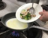 原木しいたけと帆立貝のミルク煮中華風作り方8写真