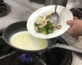 原木しいたけと帆立貝のミルク煮中華風作り方8写真