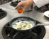 原木しいたけと帆立貝のミルク煮中華風作り方10写真