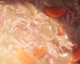 さつま芋と豚肉⭐こくうま味噌バタ〜煮作り方6写真