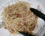 超簡単！ひき肉ともやしのソース焼きそば作り方5写真