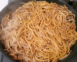 超簡単！ひき肉ともやしのソース焼きそば作り方8写真