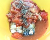 【家バル】簡単☆基本材料2つ☆鯖缶トマト作り方1写真