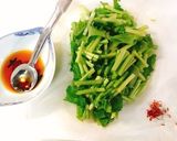 蕪の葉のピリ辛ごま油炒め作り方2写真