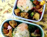 必須３色=合体おにぎり❤どこからかじる？作り方5写真