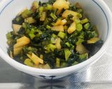 大根菜と皮の捨てるとこない塩昆布炒め作り方8写真