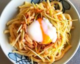 釜玉ネギチャーシューうどん作り方8写真
