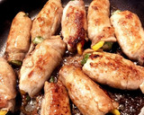 チーズと野菜の肉巻きははつゆ甘たれからめ作り方5写真