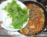 チンジャオロースー風セリと牛肉の炒めもの作り方11写真