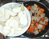 皮付き大根と鶏の煮物♪簡単作り方5写真