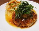 ふんわり豆腐ハンバーグの大葉おろし作り方4写真
