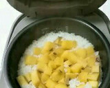 お弁当にもち米使用さつま芋ご飯作り方5写真