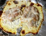 鶏モモ肉の、生クリーム・シナモン焼作り方4写真
