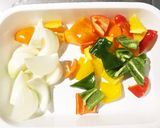 カラフル野菜で本格酢豚♪作り方1写真