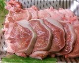 豚タン細切り炒め。作り方1写真