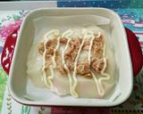 お餅のツナマヨチーズ焼き♪作り方4写真