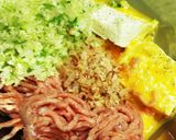 糖質カット♪ヘルシーお好み焼きバーグ作り方3写真