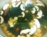ワカメ、豆腐、椎茸の簡単澄まし汁作り方5写真