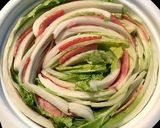 白菜ベーコンのミルフィーユ風スープ鍋作り方3写真