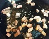 青パパイヤとベーコンの炒めもの作り方3写真