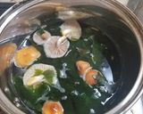 クリタケと乾燥ワカメの味噌汁作り方3写真