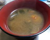 クリタケと乾燥ワカメの味噌汁作り方6写真