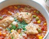 煮込むだけ♪鶏肉と根菜のトマト味噌煮込み作り方9写真