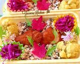 もみじと菊（開花宣言）ささみカツ玄米弁当作り方5写真