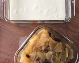 レアチーズとりんごの甘煮のグラスデザート作り方5写真