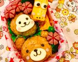 キャラ弁♡動物園に行こう〜サルくまキリン作り方6写真