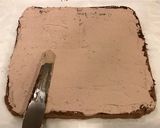 Wチョコクリーム、苺入りブッシュドノエル作り方34写真