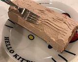 Wチョコクリーム、苺入りブッシュドノエル作り方42写真