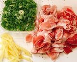 柚子胡椒＆柚子ポン酢味の焼きうどん作り方2写真