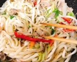 柚子胡椒＆柚子ポン酢味の焼きうどん作り方8写真