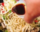 柚子胡椒＆柚子ポン酢味の焼きうどん作り方9写真