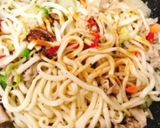 柚子胡椒＆柚子ポン酢味の焼きうどん作り方10写真