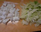 1人分　白菜たっぷりのソース焼きうどん作り方3写真