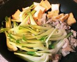 糖質制限☆豚肉と青梗菜と厚揚げの中華炒め作り方2写真