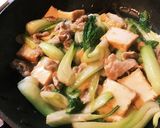 糖質制限☆豚肉と青梗菜と厚揚げの中華炒め作り方4写真