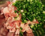 豚こまと納豆の落とし焼き作り方1写真