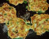 豚こまと納豆の落とし焼き作り方6写真